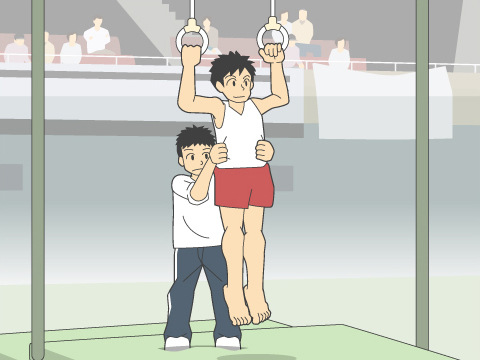 つり輪種目について