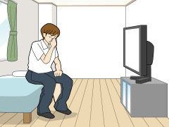 目が疲れる