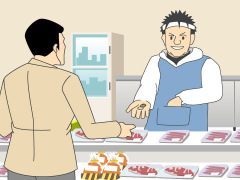 昔ながらの市場