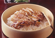 鶏肉の味噌漬けおひつご飯