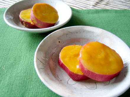 サツマイモのオレンジ煮