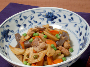 鶏肉と根菜の南蛮煮