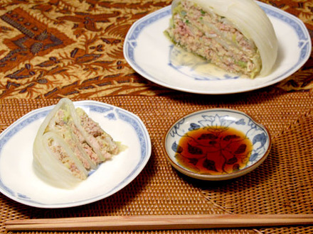 白菜の包み蒸し