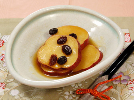 サツマイモのオレンジジュース煮