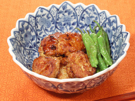 鶏団子の照り煮
