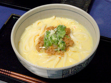 豆乳のカレーうどん