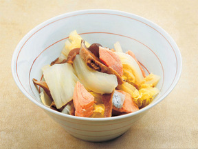 塩サケと白菜のあっさり煮