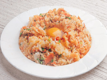 サケのビビンバ風（韓国風混ぜご飯）