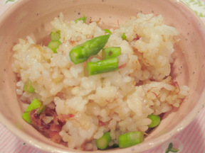 アスパラガスご飯