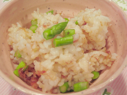 アスパラガスご飯