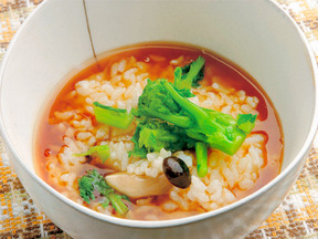 お粥のしょうゆあんかけ