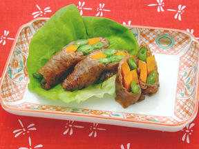 牛肉の野菜巻き