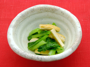 青菜と油揚げのさっと煮