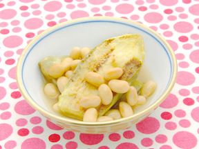 ナスと大豆の煮物