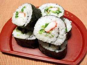 クレソンの巻き寿司