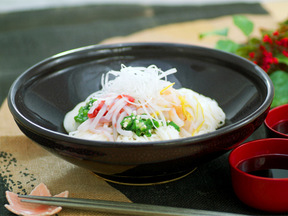 三色イカのそうめん