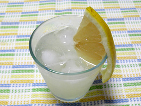 グレープフルーツのスカッシュジュース
