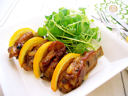 圧力鍋で簡単!スペアリブのオレンジ煮