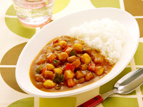 圧力鍋で簡単！豆のカレーライス