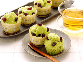 圧力鍋で簡単！抹茶の蒸しケーキ