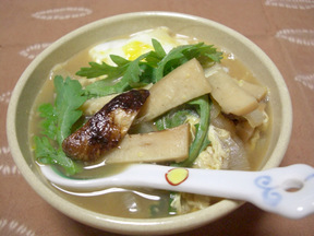 マツタケの卵とじ