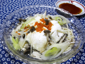 ヒラメの和風蒸し