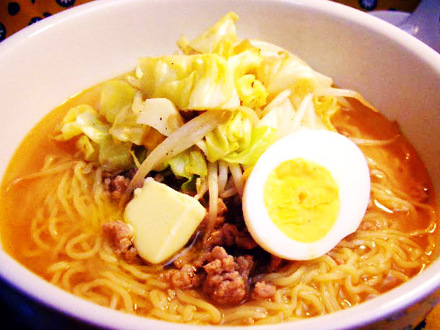野菜入り味噌ラーメン