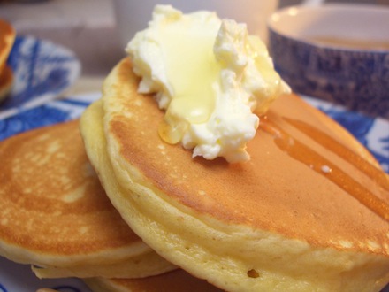 味噌風味のパンケーキ