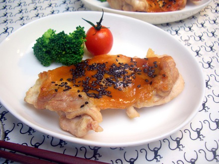 鶏の味噌照り焼き