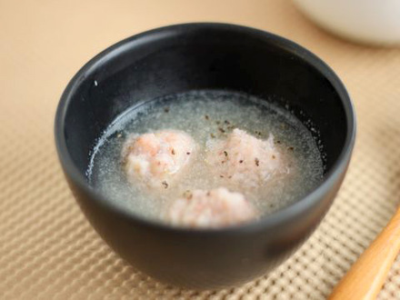 レンコンボウルのスープ