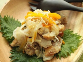 チキンの梅味噌焼き
