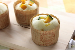 カボチャの蒸しケーキ