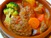 ハンバーグとトマトの野菜煮込み