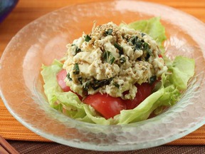 豆腐とじゃこのサラダ
