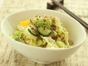 塩もみ野菜のじゃこマリネ