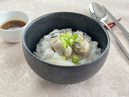 カキとダイコンの炊き込みご飯