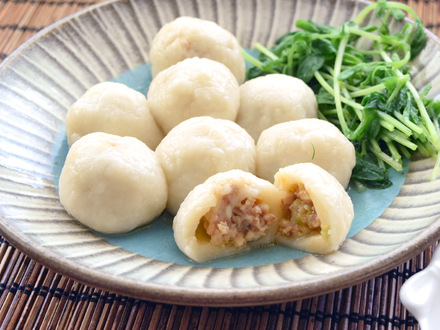 白玉豆腐の水餃子風