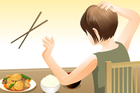 にぎり箸になって