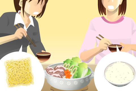 シメは
