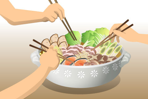 にぎやか鍋