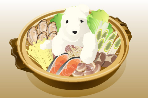 大根おろしと鍋