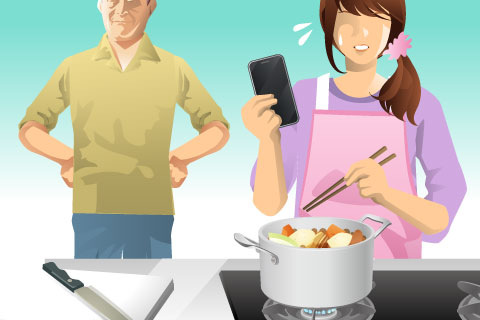 スマホ料理