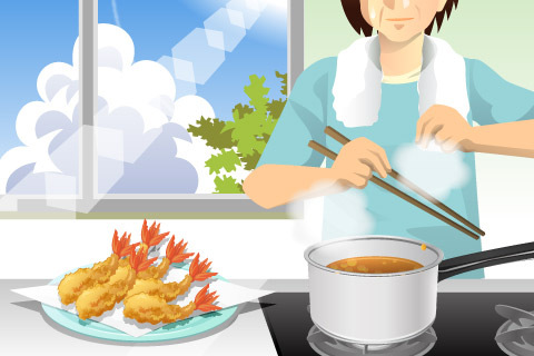 夏の揚げ物