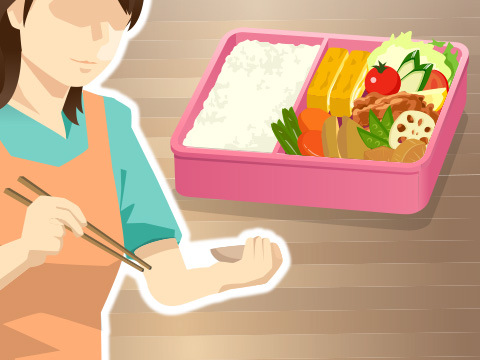 母の手作りお弁当