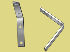 L型金具（下向き取付け）