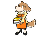 図書館キャラクターイラスト1