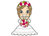 結婚式場キャラクターイラスト1
